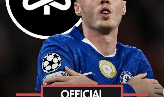 开云电子-帕尔默发布个人LOGO，名字首字母CP以及庆祝动作融合一体